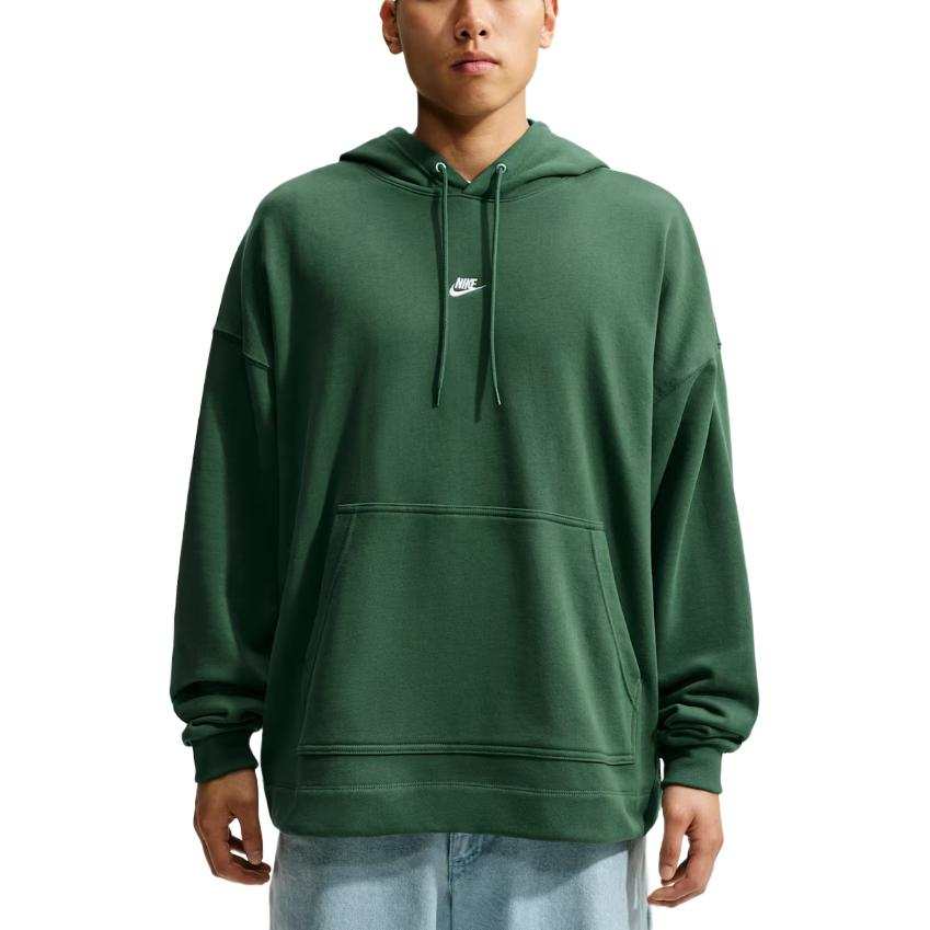 Nike Nike Sportswear Club Sweatshirts Men's Fir Green Hooded Non Detachable Moderate