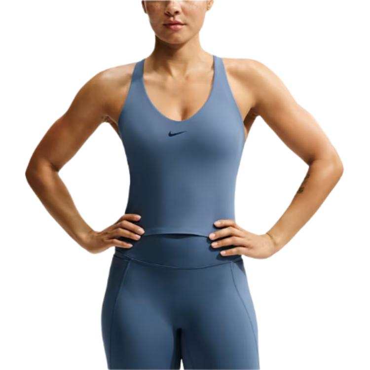 Nike Nike Universa Sleeveless Sports Shirts Women's New Rock Gray Other