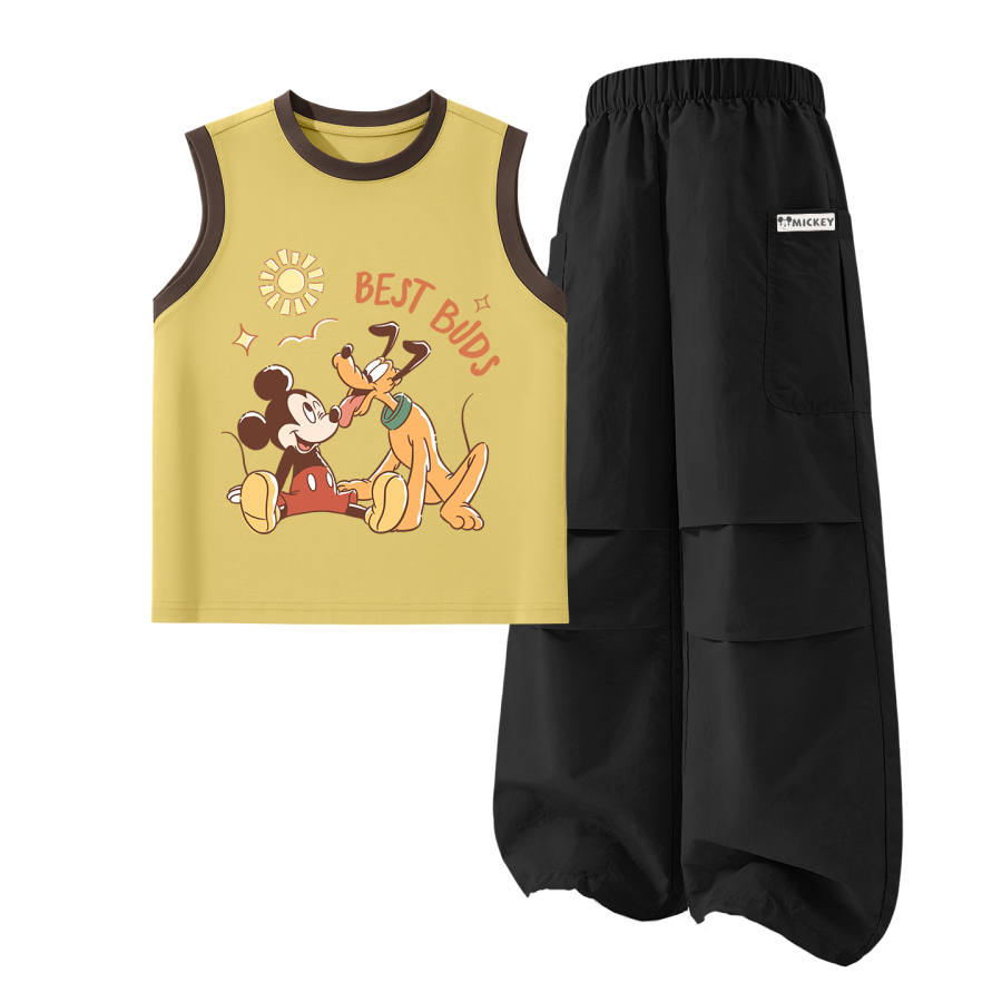 Disney Kids Casual Sportswear Crew Neck Thin Stretch Breathable