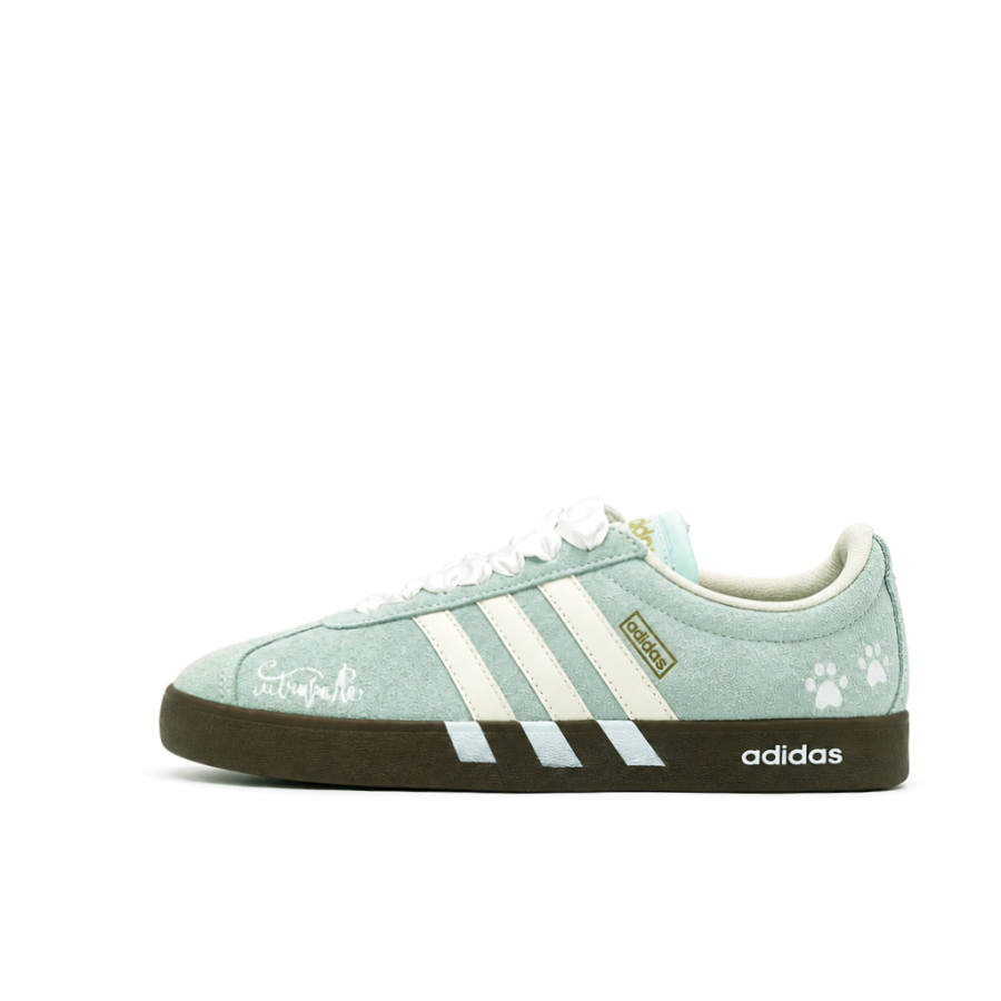 Adidas Adidas Vl Court Classic German Army Trainers Unisex Low Top Mint Green