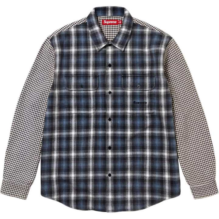 Supreme Supreme plaid houndstooth shirt