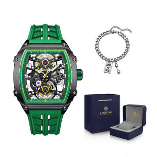 STARKING Eagle Strikes The Sky Collection Automatic Mechanical Movement Silicone Strap Watch Men's Watches