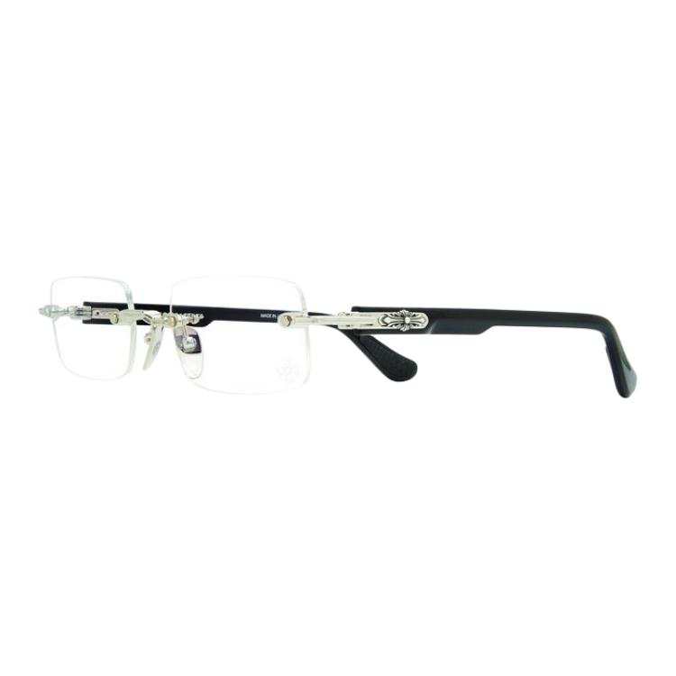 Chrome Hearts Chrome Hearts Irregular Shape Eyeglass Frames Unisex Black