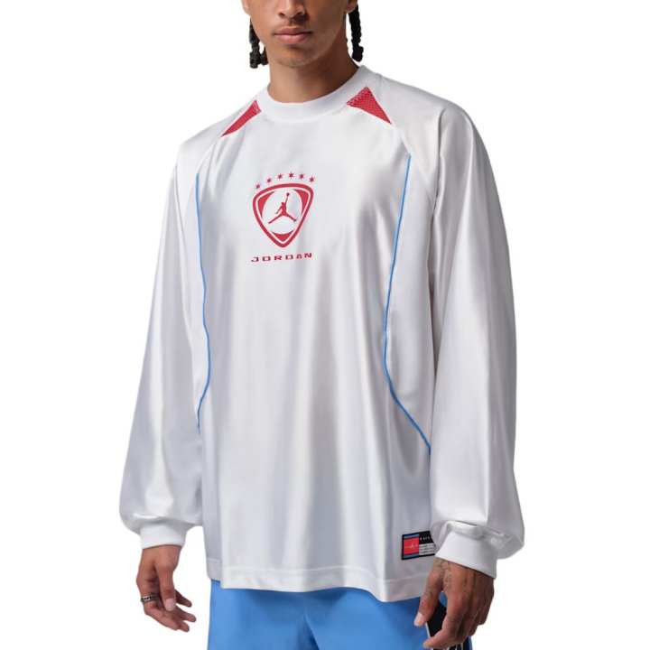 Jordan Jordan Brooklyn T Shirts Men's White/University Red/University Red Crew Neck