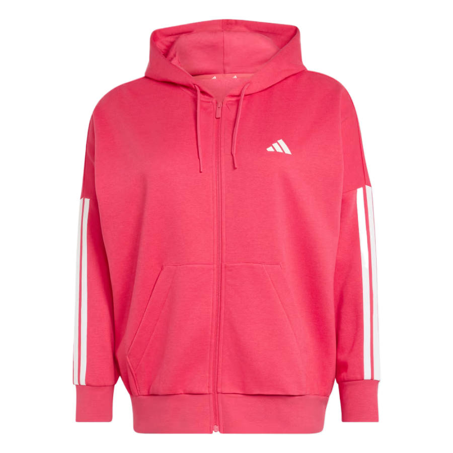 Adidas Adidas ESSENTIALS Sweatshirts Women's Vibrant Pink Hooded Non Detachable Moderate