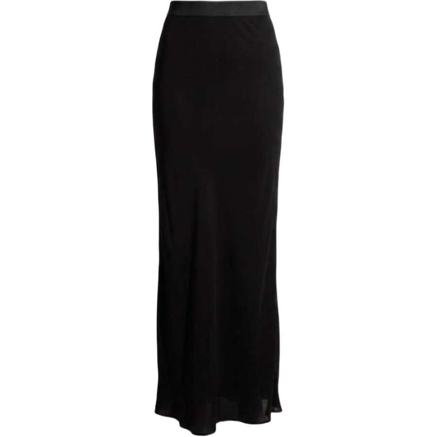 GUCCI Casual Long Skirts Women's Black Moderate Long Skirt