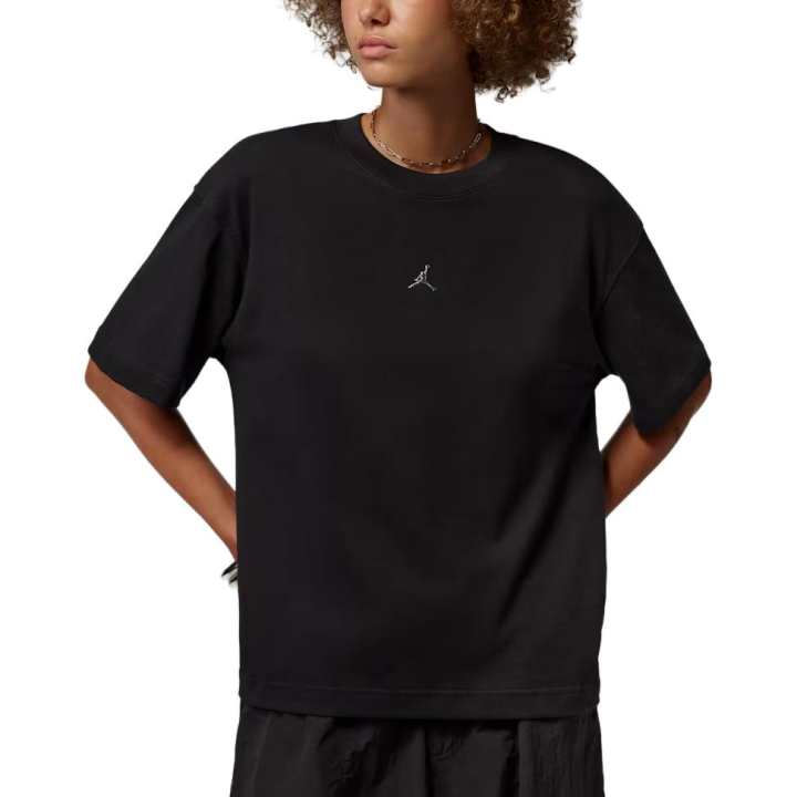 Jordan Jordan ESSENTIALS T Shirts Women's Black Crew Neck Moderate
