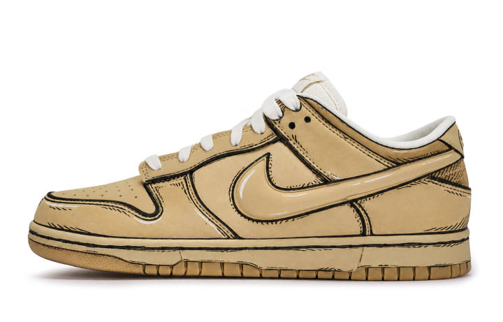 Nike Nike Dunk Skateboard Shoes Men's Low Top Brown/Black