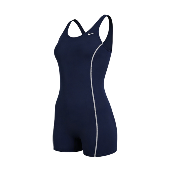Nike Nike One Piece Swimsuits Women's 440 Navy Square Leg One Piece Swimsuit