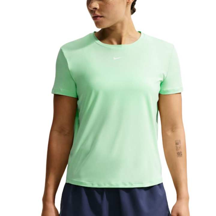 Nike Nike Quick Dry T Shirts Women's Cucumber Green/White Crew Neck