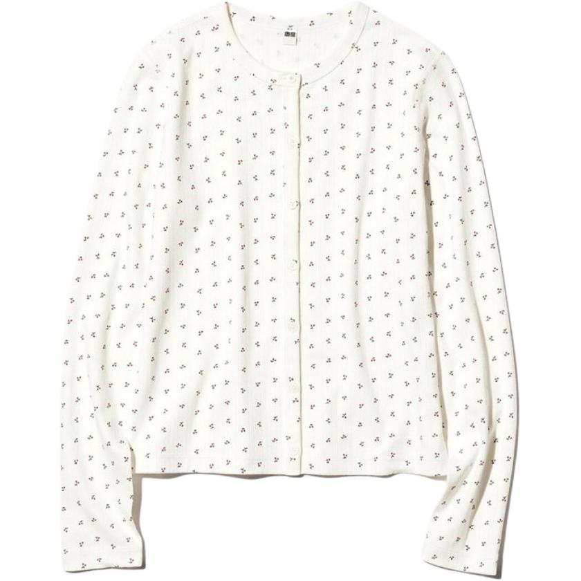 UNIQLO SS26 Knitwear Women's Ivory Crew Neck Moderate