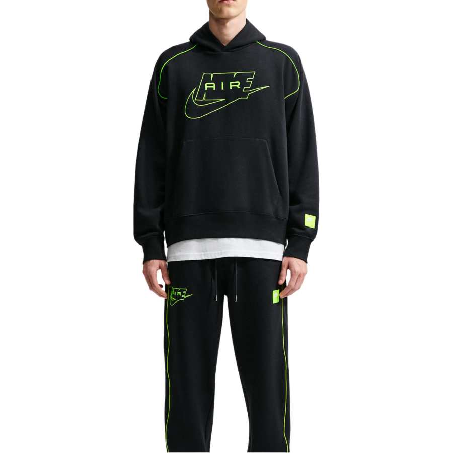 Nike Nike Air Sweatshirts Men's Black Hooded Non Detachable Moderate