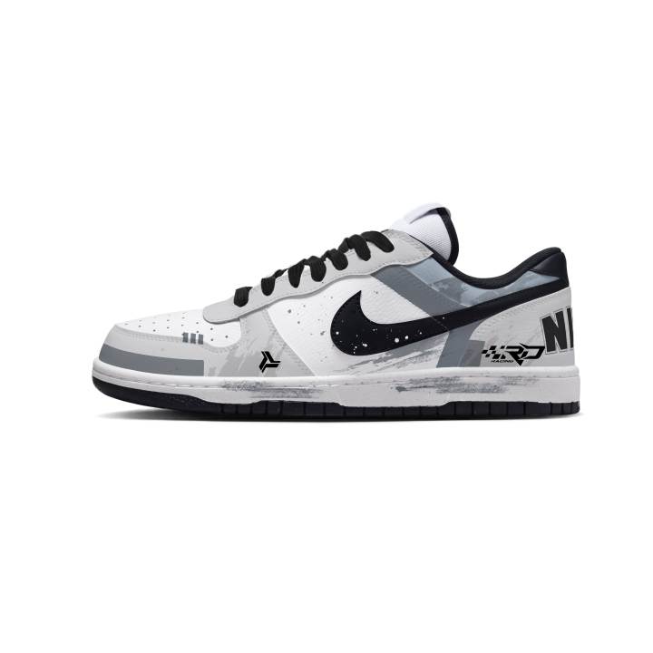 Nike Nike Big Skateboard Shoes Men's Low Top Black/White