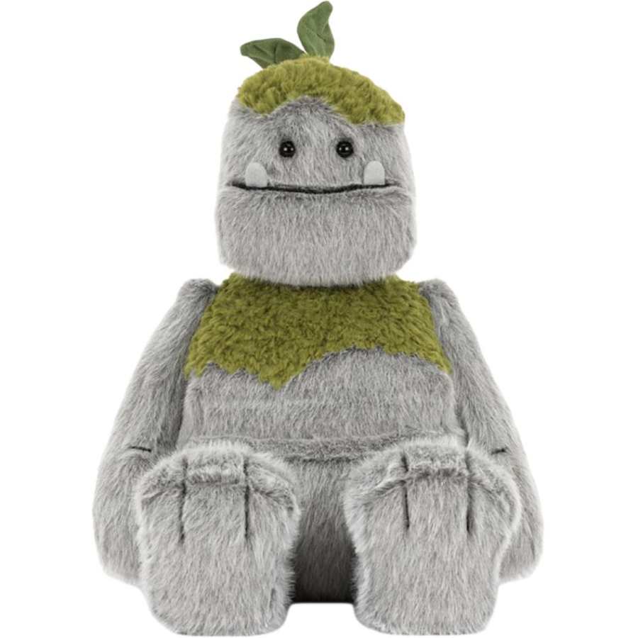 JELLYCAT Stone Man Stone Monster Gray Dolls Plush Doll 35cm Height, Small