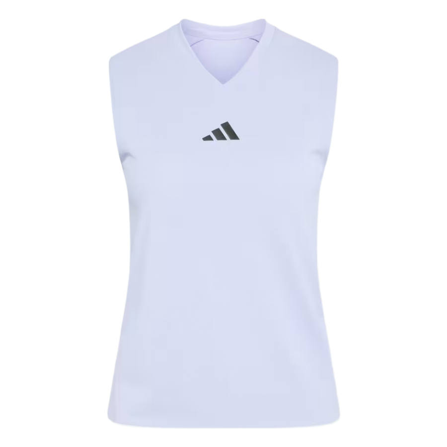Adidas Adidas Tennis Tops Women's Violet Tone V Neck Moderate