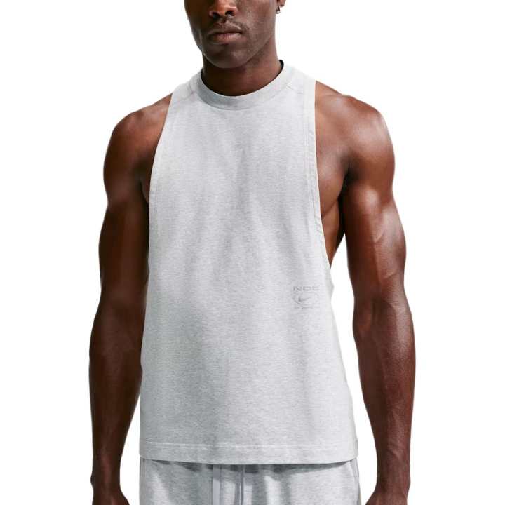 Nike Nike Tank Tops Men's Light Smoke Gray/Stone Fern Gray/Light Smoke Gray Crew Neck Moderate