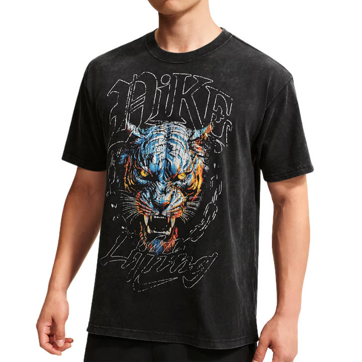 Nike Nike T Shirts Men's Black Crew Neck Moderate
