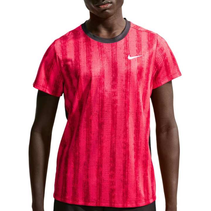 Nike Nike Court Victory Quick Dry T Shirts Men's Red/Black/White Crew Neck