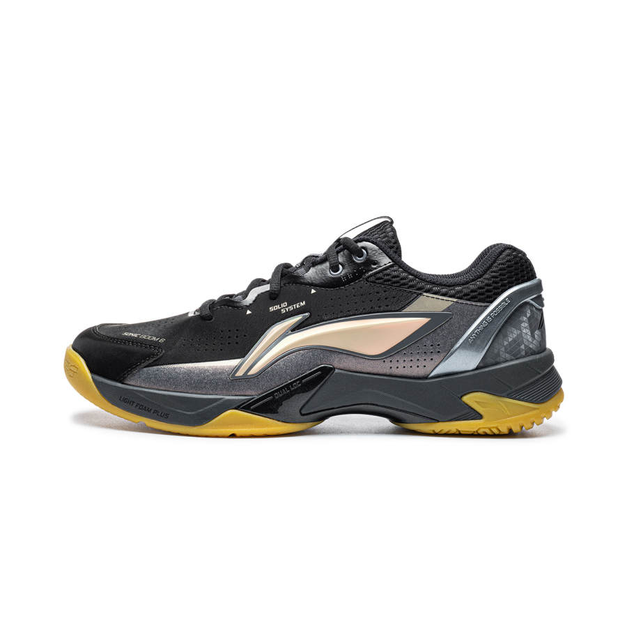 Li-Ning Li Ning Sonic Boom 6 Badminton Shoes Unisex Low Top Black/Lime/Apricot Gold