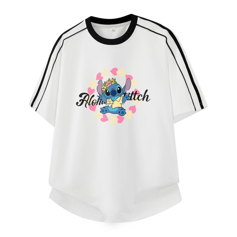 Disney T Shirts Unisex Crew Neck Moderate Straight Fit