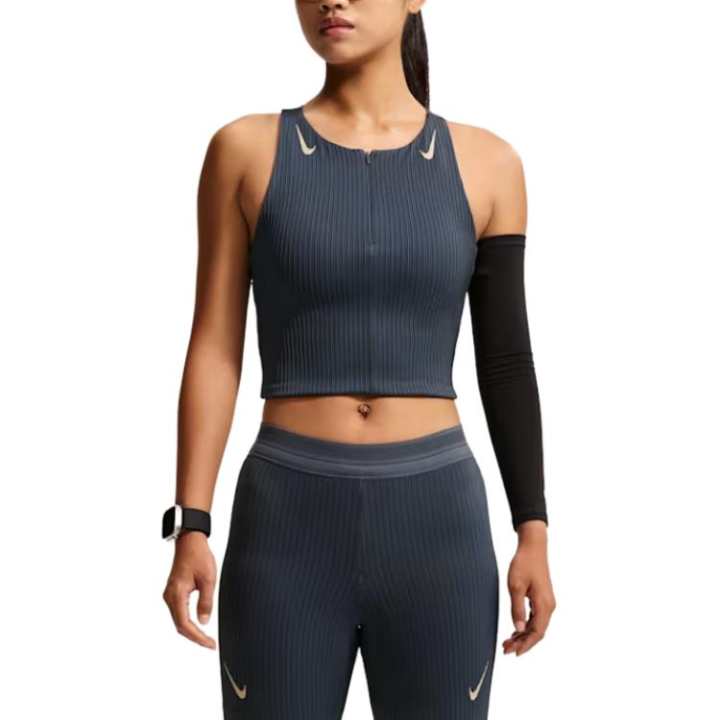 Nike Nike AEROSWIFT Running Tank Tops Women's Lightning Blue/Linen Moderate