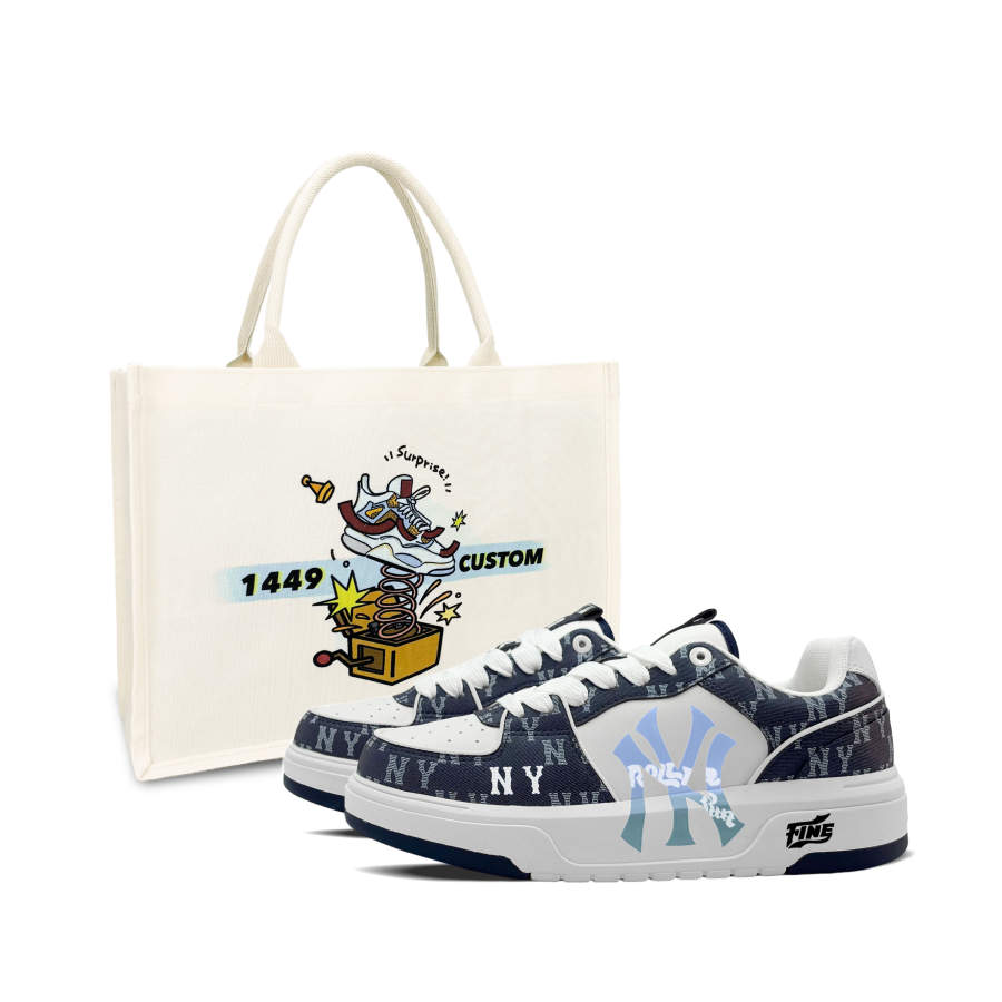 MLB MLB Chunky Liner Skateboard Shoes Unisex Low Top Blue