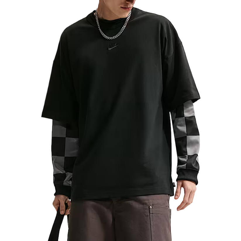 Nike Nike Sportswear T Shirts Men's Black Crew Neck Moderate