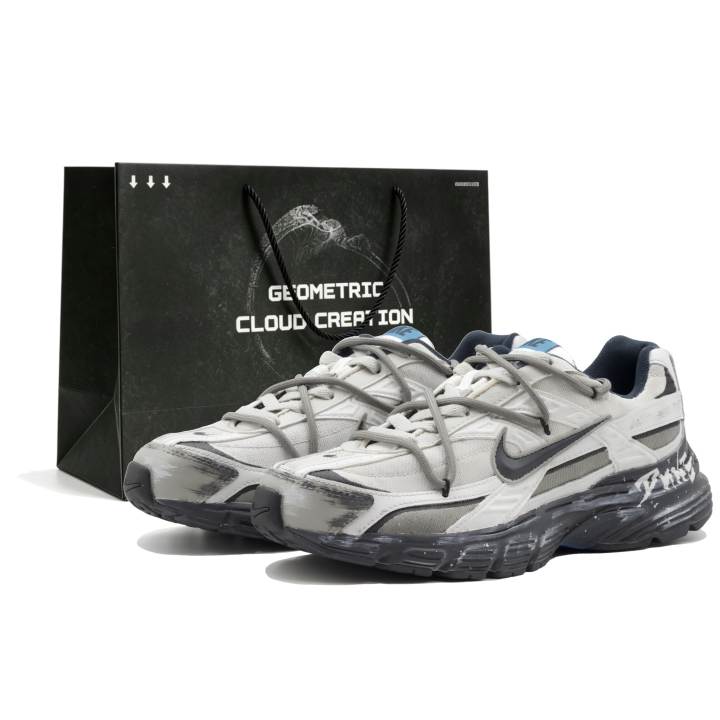 Nike Nike Initiator Cushioning, Wear Resistant Low top Running Shoes Unisex Gray Black