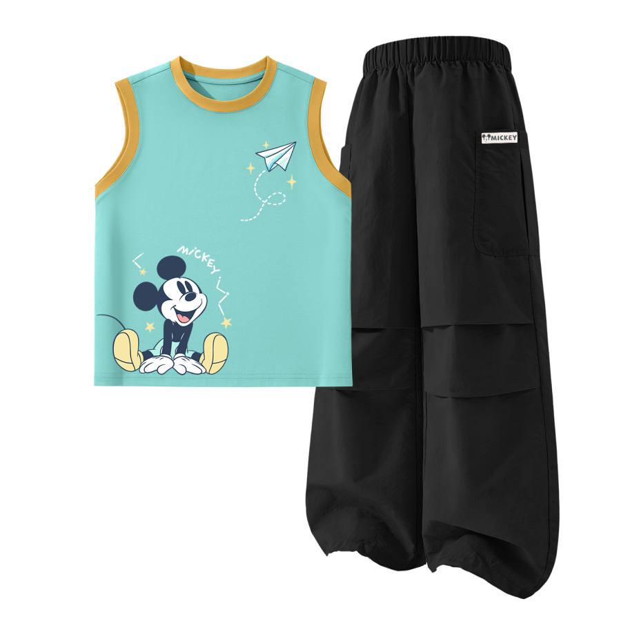 Disney Kids Casual Sportswear Crew Neck Thin Stretch Breathable