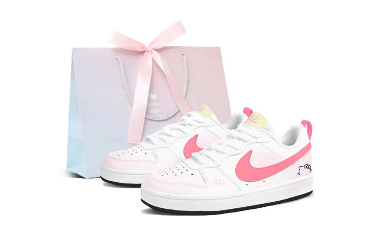 Nike Nike Court Borough 2 Skateboard Shoes Unisex Low Top Pink