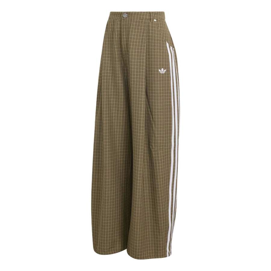 Adidas Originals Loose Sports Pants Women's Strata Olive Green/Miracle Brown/Aurora Brown Moderate