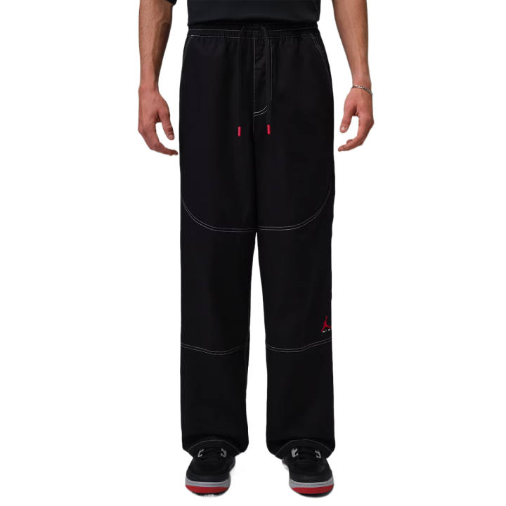 Jordan Jordan Casual Pants Men's Black/University Red Moderate Straight Fit Pants