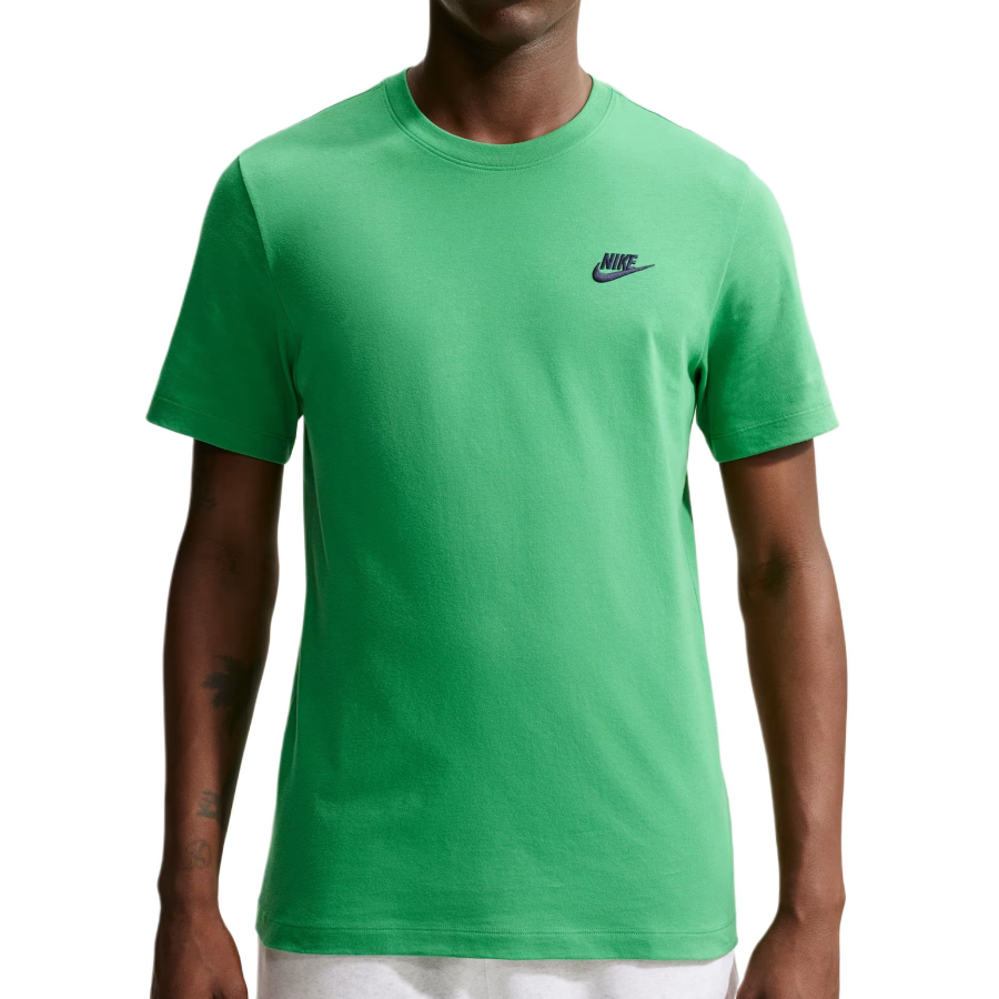 Nike Nike Club T Shirts Men's Classic Green Crew Neck Moderate
