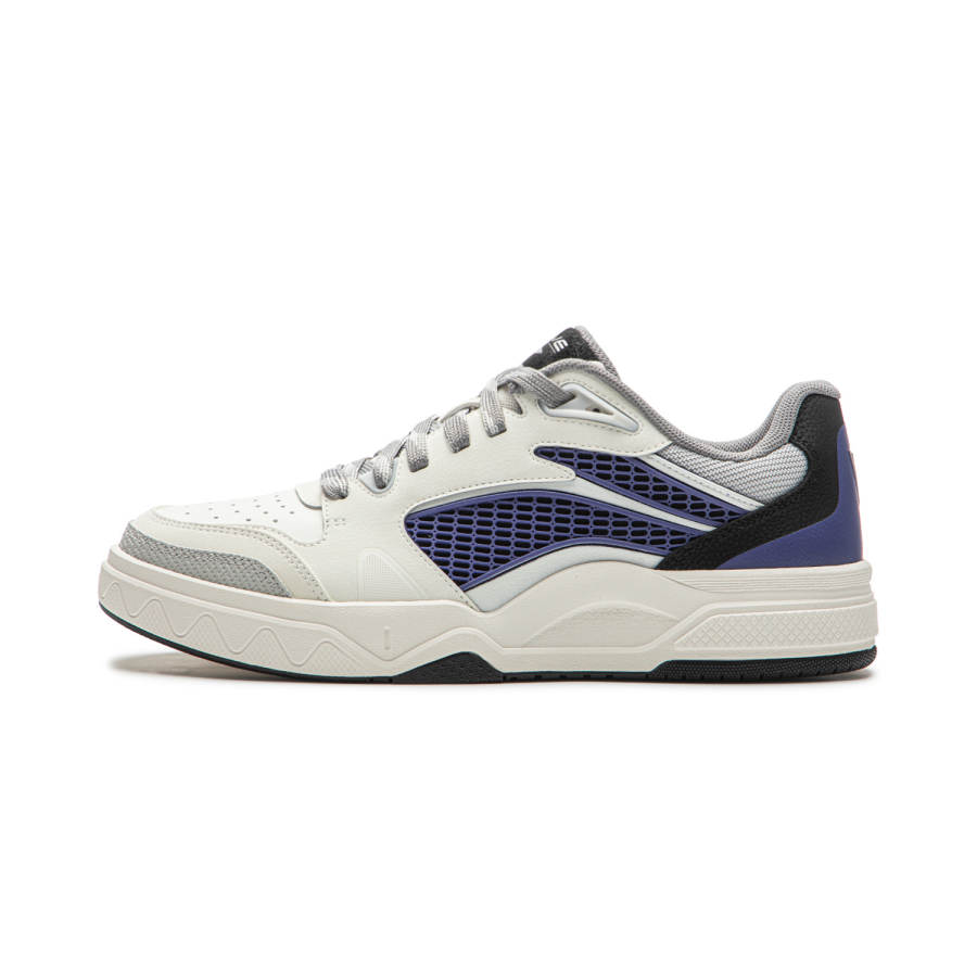 Li-Ning Li Ning Wave LITE Skateboard Shoes Unisex Low Top Champagne White/Black/Dusk Blue