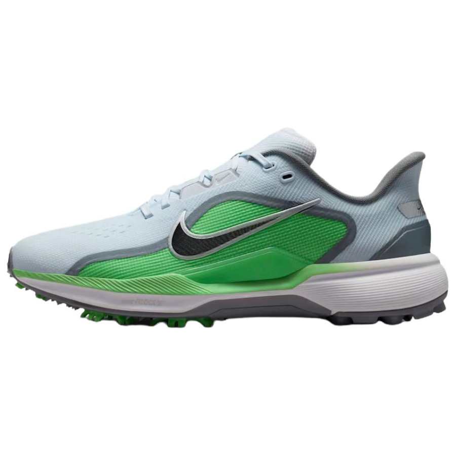 Nike Nike PEGASUS 1 Golf Shoes Men's Soccer Gray/Iridescent Green/Black