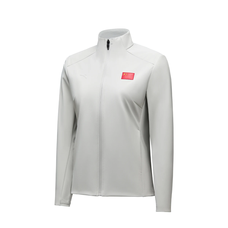 Anta Sports Life Collection Solid Color Zipper Stand Collar Comfortable And Breathable Versatile Casual Fleece Lined