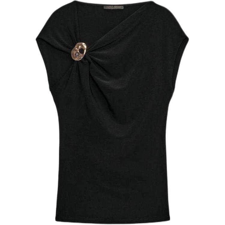 ZARA T Shirts Women's Black Other
