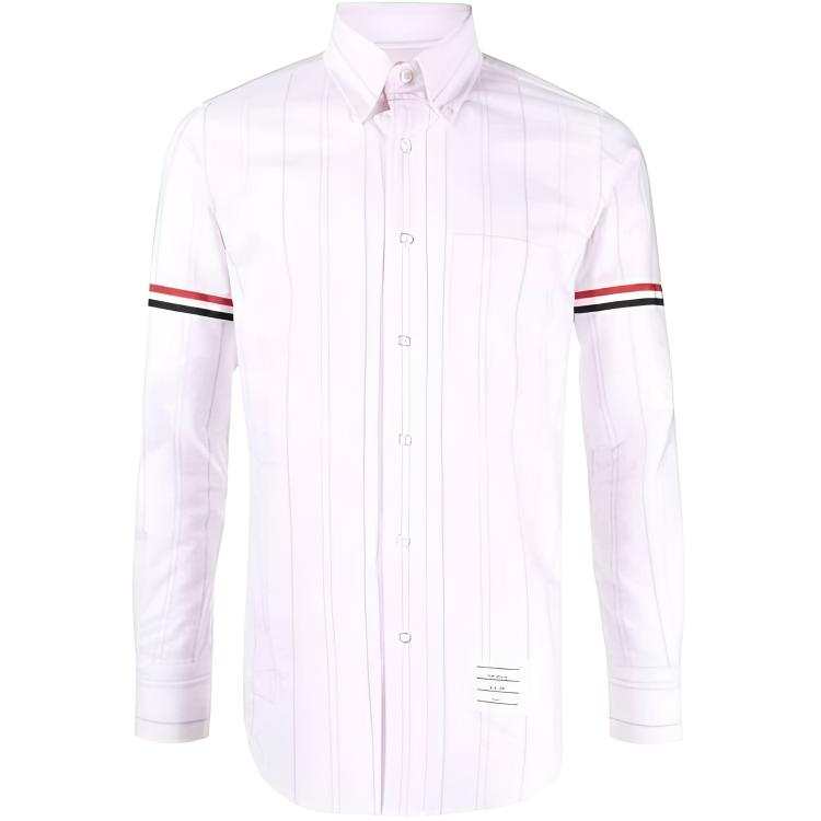 THOM BROWNE THOM BROWNE Vertical Stripe Pattern Buttoned Shirt