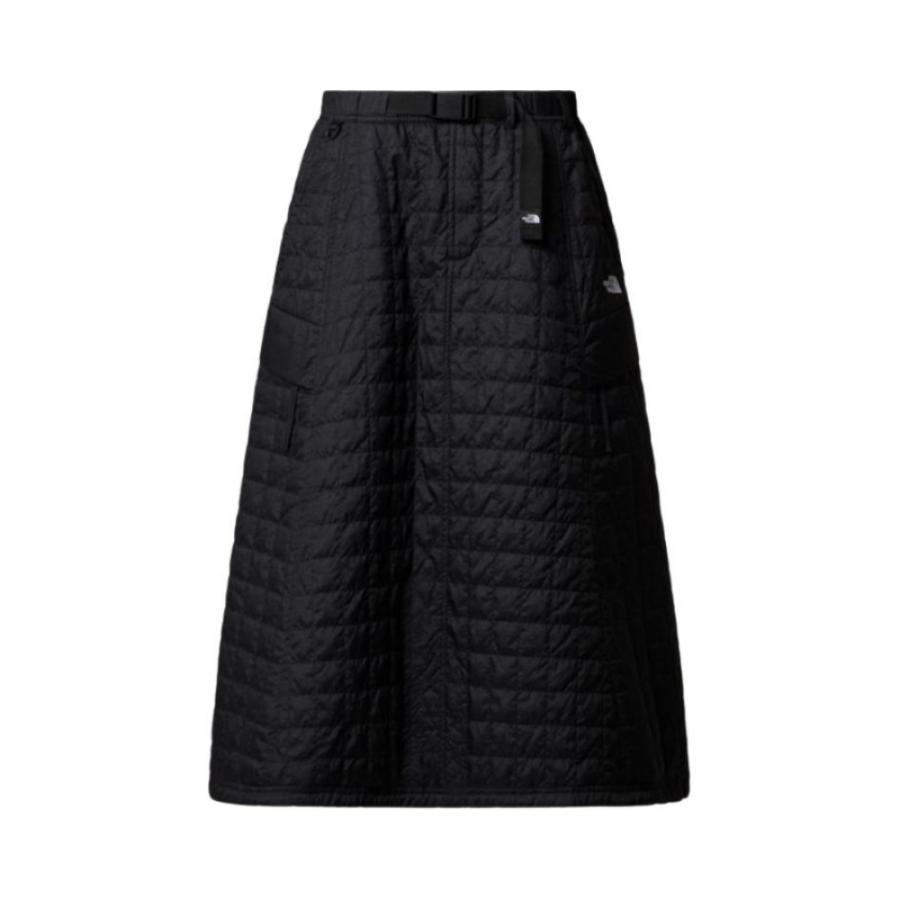 The North Face quilted belted skirt