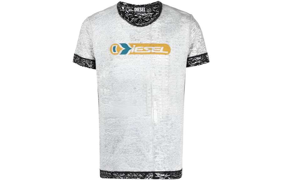 DIESEL DIESEL T Shirts Men's White Crew Neck Moderate