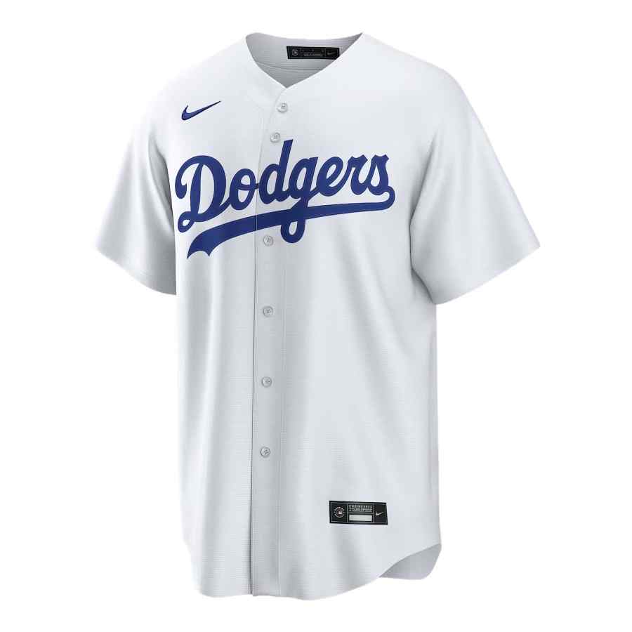 Nike Nike MLB Los Angeles Dodgers Sportswear Men's White V Neck Moderate