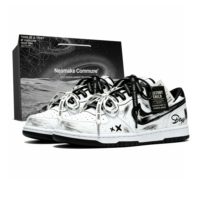 Nike Nike Big Skateboard Shoes Men's Low Top Black