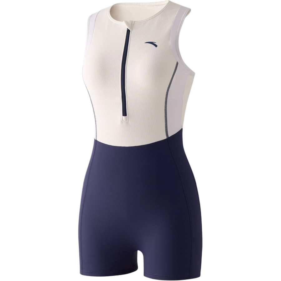 ANTA One Piece Swimsuits Women's Crew Neck Thin Square Leg One Piece Swimsuit