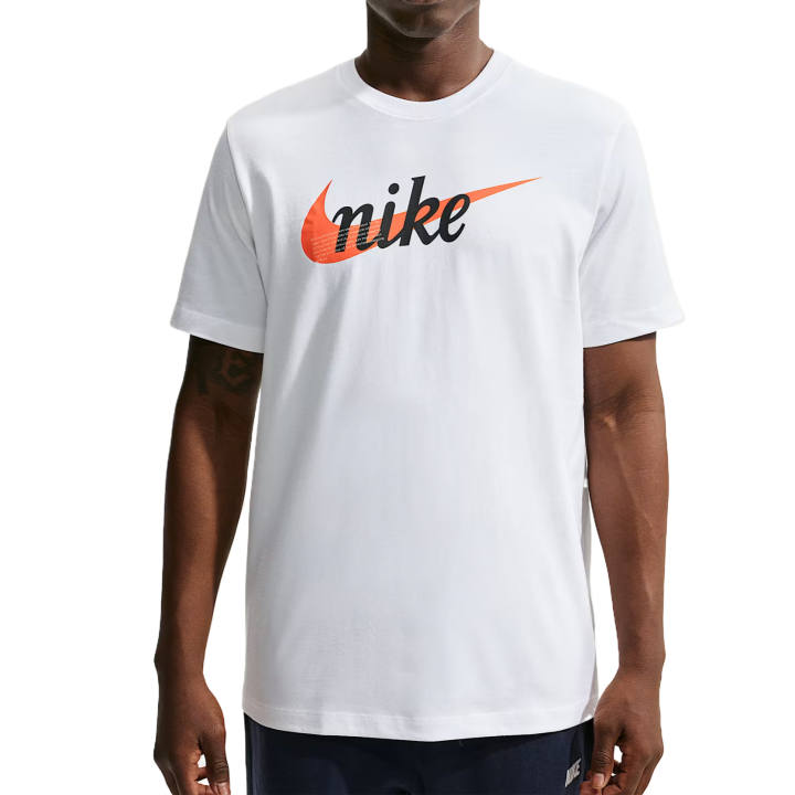 Nike Nike Sportswear T Shirts Men's White Crew Neck Moderate