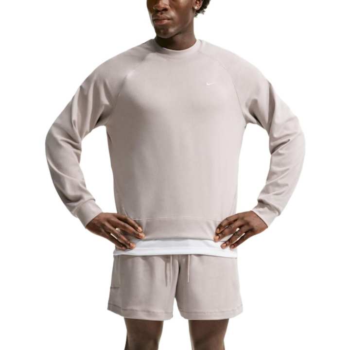 Nike Nike Primary Sweatshirts Men's Moonlight Particle/Preppy Gray/Juniper Gray/Moonlight Particle Crew Neck Moderate