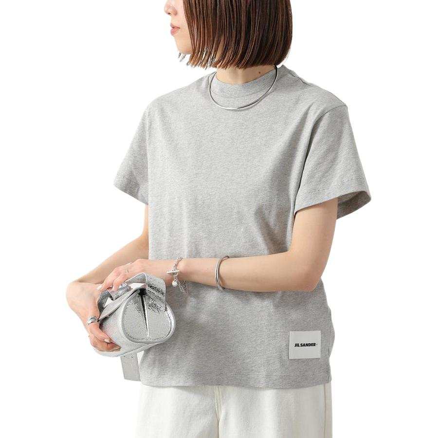 JIL SANDER T Shirts Women's Light Gray Crew Neck