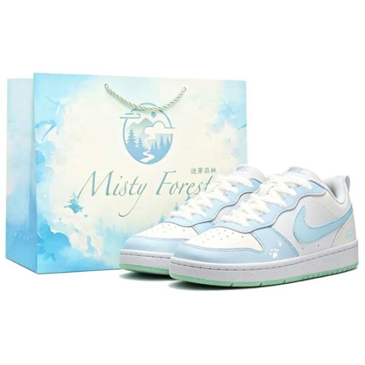 Nike Nike Court Borough Skateboard Shoes Women's Low Top Blue/White