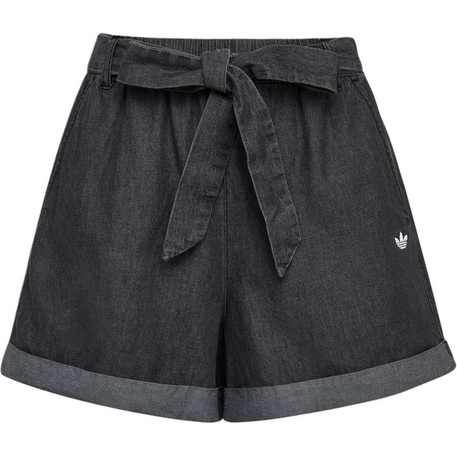 Adidas Originals Denim Shorts Women's Medium Denim Black Moderate Other