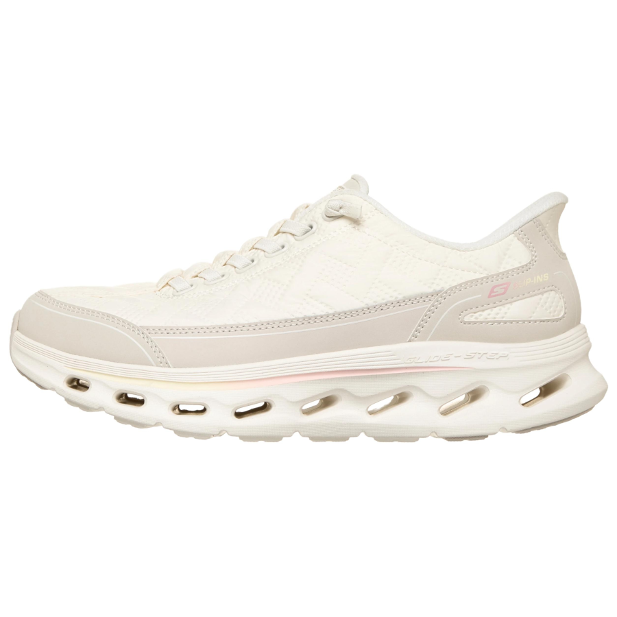 Skechers GO WALK GLIDE STEP 2.0 Walking Shoes Women's Low Top Light Beige