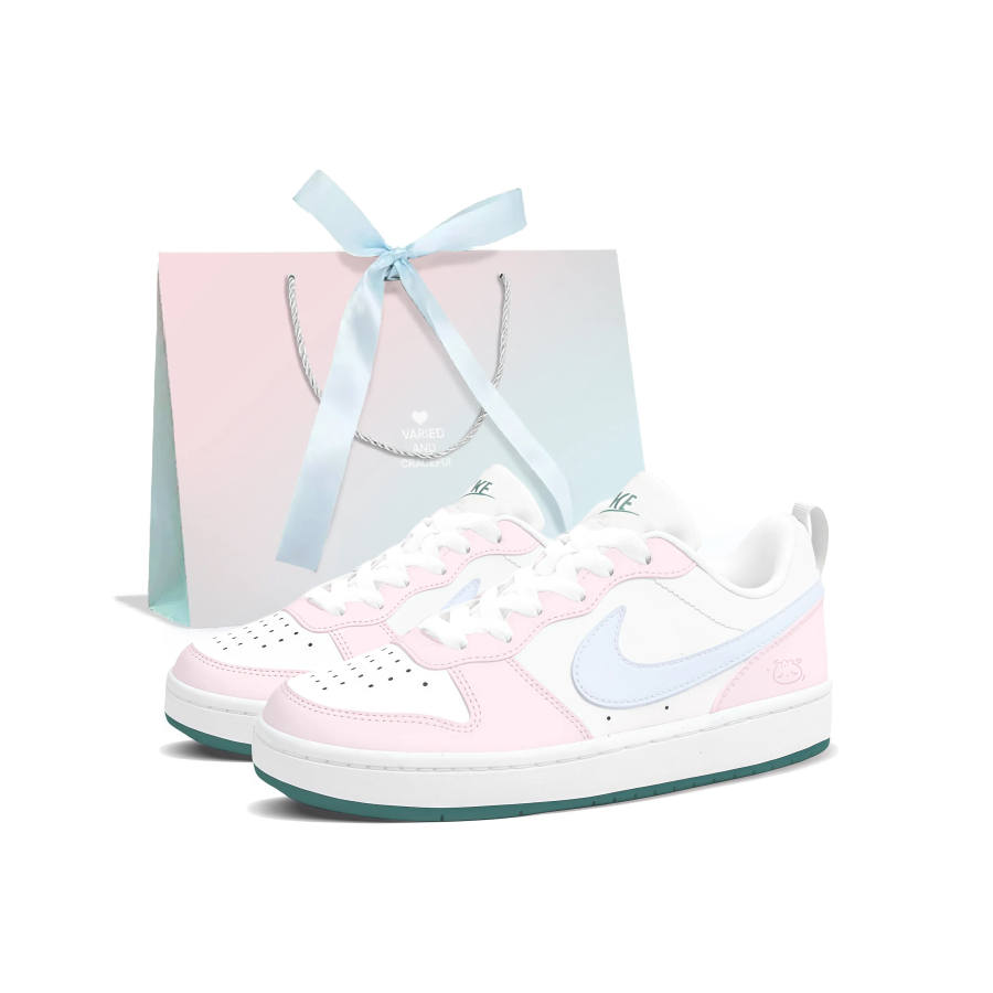Nike Nike Court Borough Skateboard Shoes Unisex Low Top Pink